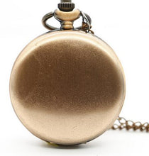 Load image into Gallery viewer, Fashion Silver/Bronze/Black/Gold Pocket Watch Smooth Quartz Pocket Watches Jewelry Alloy Chain Pendant Necklace Man Women Gift
